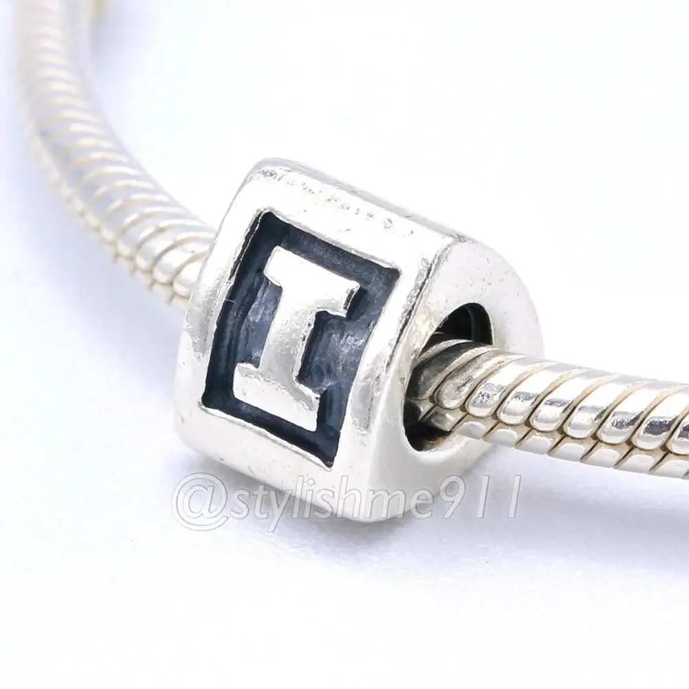 Authentic PANDORA Retired Alphabet Letter - I